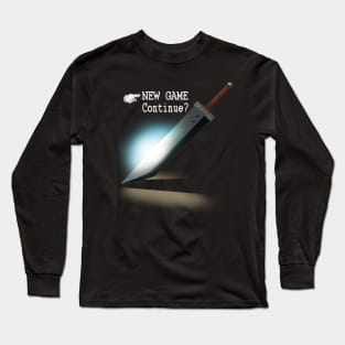 NEW GAME - Continue? Long Sleeve T-Shirt